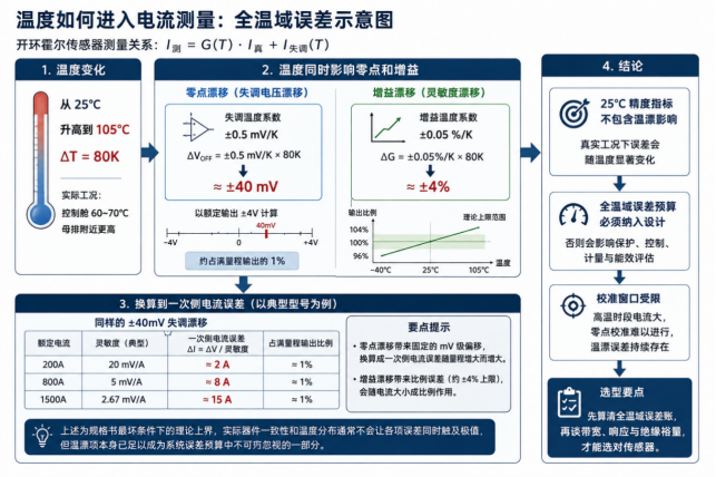 风机变流器舱里没有25℃:电流传感器选型为什么要先算全温域误差账